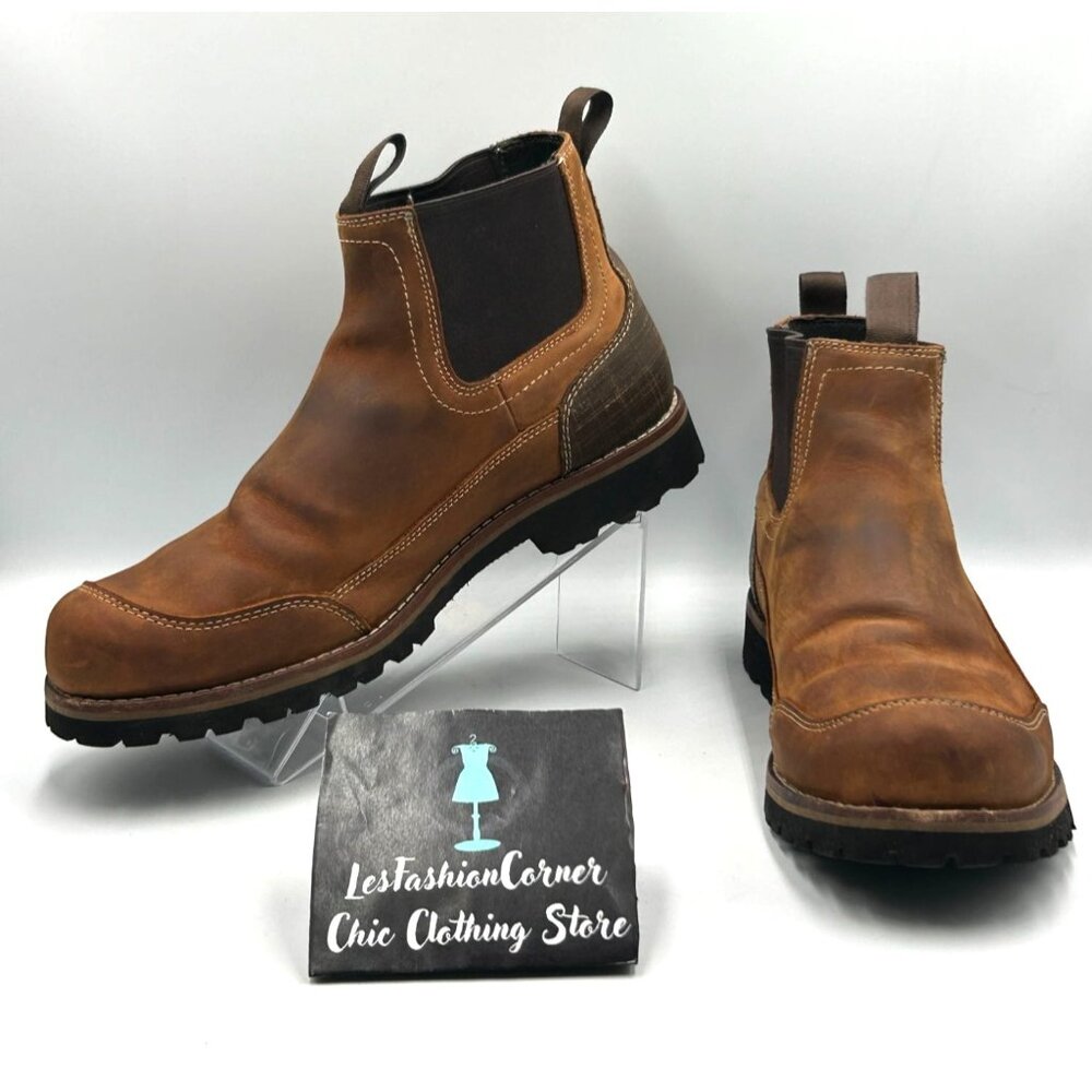 Bob RedHead Men's Tan Leather Series 61 Romeo  Chelsea Boots Size 12 3200